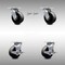 Service Caster 5 Inch SS Glass Filled Nylon Caster Set with Roll Bearings 2 Swivel Lock 2 Brake SCC-SS30S520-GFNR-BSL-2-TLB-2 - alternate 1